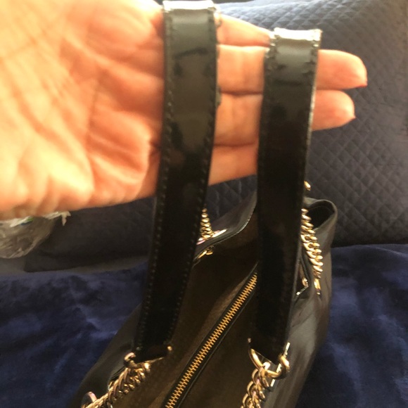 Kate Spade New York Gold Coast Maryane -Black Microfiber - Patent Handles/Trim - Picture 6 of 13